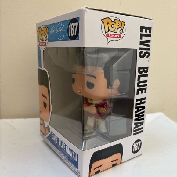 Funko Pop! Elvis Blue Hawaii Figure with Red Shirt - Picture 2 of 4